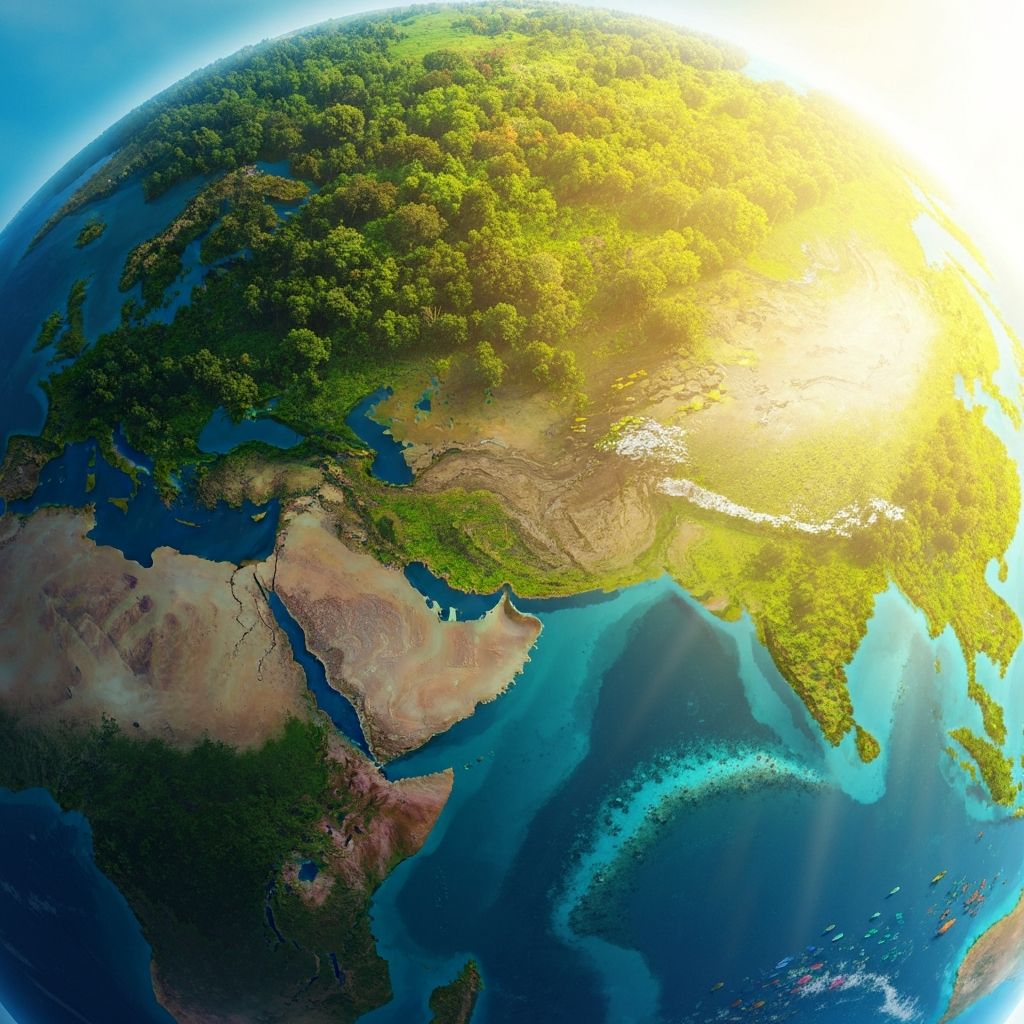 Beautiful green earth